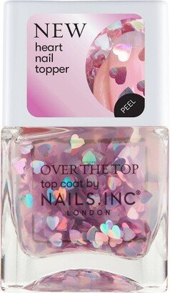 Romancing in Regents Park Pink Holographic Heart Topper - 0.47 fl oz