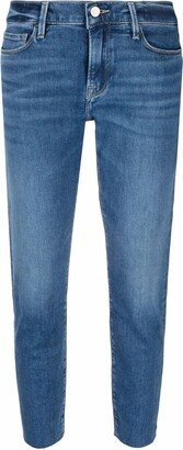 Cropped Low-Waist Jeans