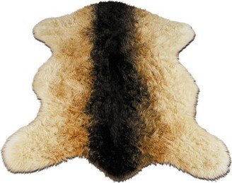 Faux Fur Super Soft Goat Rug With Non-slip Backing