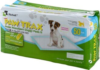 PAW TRAX Doggy Pads - 50 Count, Super Absorbant High Quality Doggy Pads, 17.7 x 23.6 in Size - Green - 2' x 8' Runner