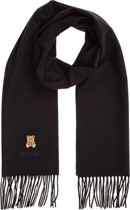 Teddy Bear Embroidered Scarf