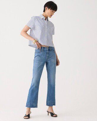 Petite 9 demi-boot crop jean in Clyde wash