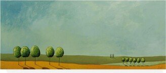 Pablo Esteban Green Tuscan Paint Landscape 2 Canvas Art - 27