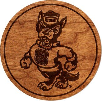 Nc State Wolfpack Coaster - Crafted From Cherry Or Maple Wood North Carolina University | Ncsu