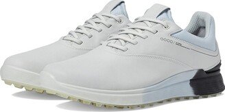 S-Three GORE-TEX(r) Waterproof Golf Hybrid Golf Shoes (White/Black/Air Cow Leather) Men's Shoes