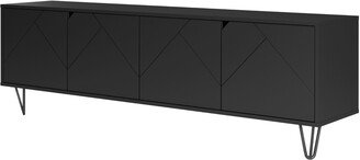 Nexera Slim TV Stand, 72-inch, Black