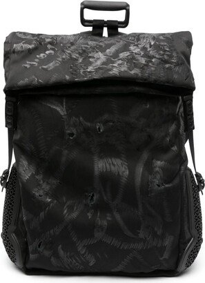 Distressed-Effect Fold-Over Backpack