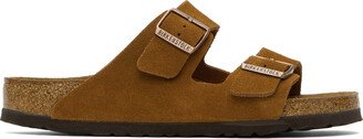 Tan Regular Suede Soft Footbed Arizona Sandals