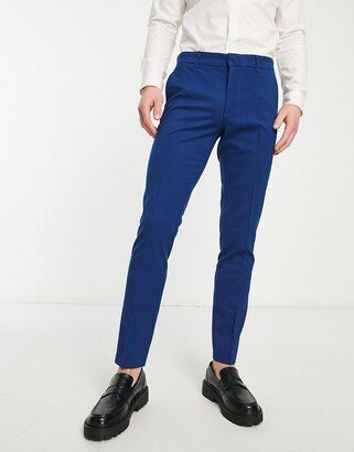 skinny suit pants in indigo