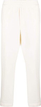 Elasticated-Waistband Slim-Cut Trousers