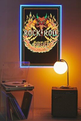 Rock And Roll Forever Blacklight Poster