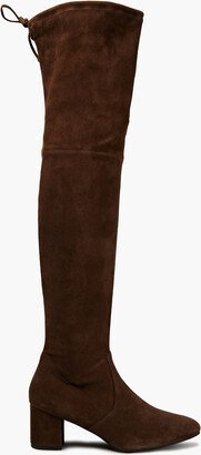 Genna 60 stretch-suede over-the-knee boots