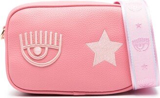 Eye Star faux-leather crossbody bag