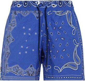 Paisley Printed Knee-Length Swim Shorts