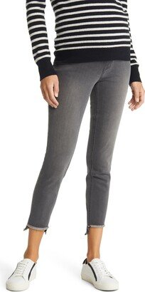 Step Hem Ankle Skinny Maternity Jeans