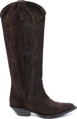 Hermosa 50mm suede knee-boots