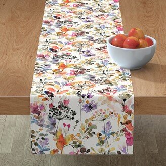 Table Runners: Wild Grasses - Multi Table Runner, 108X16, Multicolor