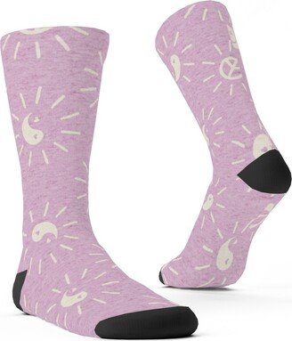 Socks: Cool Vibes Custom Socks, Pink