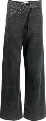 DARKPARK Adjustable-Waist Wide-Leg Jeans