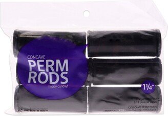 Concave Perm Rods Jumbo - Black by for Women - 3.18 cm Hair Rods