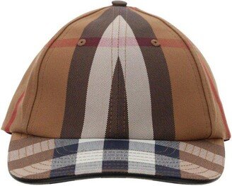 Checked Pattern Baseball Cap