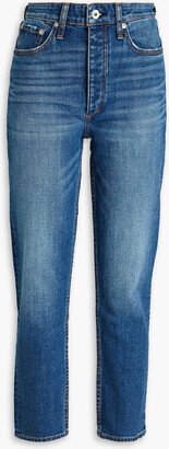 Nina high-rise tapered jeans