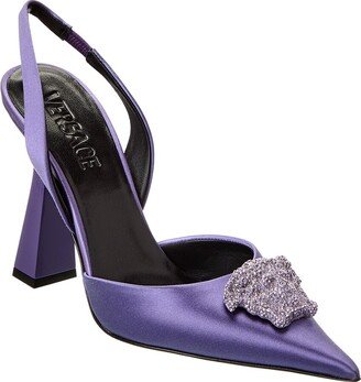 La Medusa Satin Slingback Pump