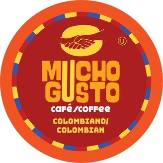 Mucho Gusto Colombian Medium Flavored Coffee Pods, Compatible Keurig 2.0, 40 Ct