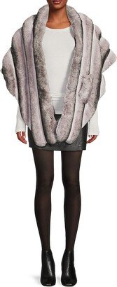 Faux Fur Ruana