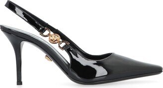 Patent Leather Slingback Pumps-AD