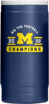 Michigan Wolverines 2022 Big Ten Football Conference Champions 12 Oz Powder Coat Slim Can Cooler