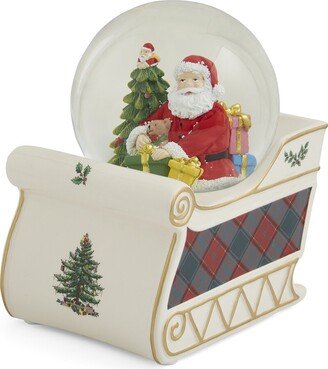 Christmas Tree Santa Sleigh Snow Globe