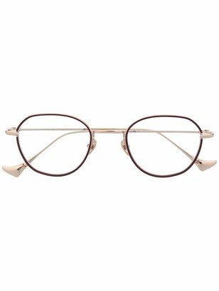 Waterdrop round-frame glasses