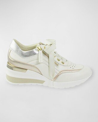 Roxy Weatherproof Leather Wedge Sneakers