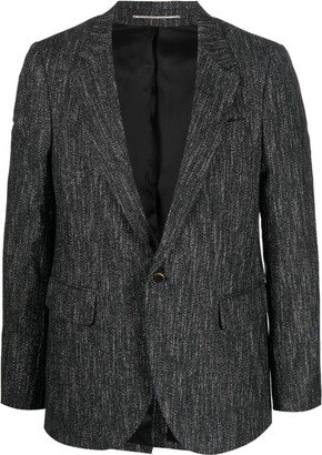 PT Torino Metallic-Threading Single-Breasted Blazer