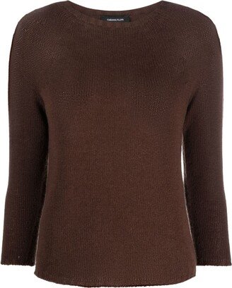 Boat-Neck Cashmere Jumper