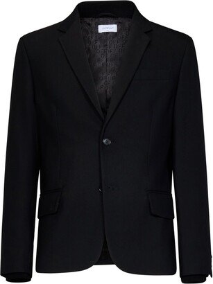 Single-Breasted Long-Sleeved Blazer-AL