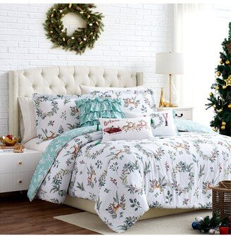 Happy Holidays Oversized Reversible Comforter Set