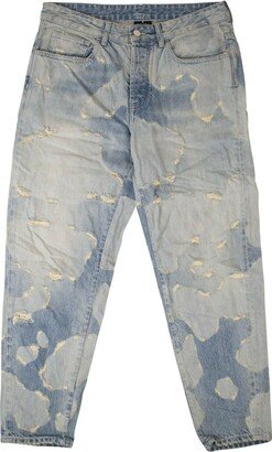 Men's Blue Denim Distressed Jeans