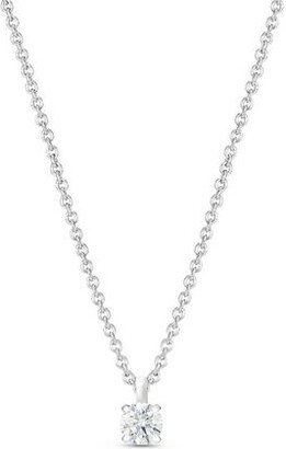 Db Classic Round Brilliant Diamond Pendant In Platinum