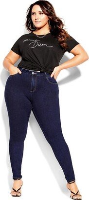 | Women's Plus Size Jean Exemplar - Ink Blue - 18W