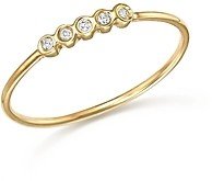 14K Yellow Gold Bezel Diamond Ring