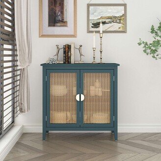 BEYONDHOME Naturel Rattan 2 Door Cabinet