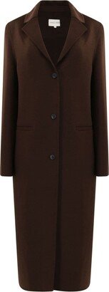 Mill single-breasted wool-cashmere coat