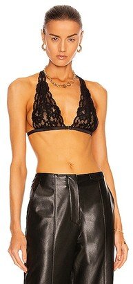 Charlotte Lace Racer Back Bra in Black