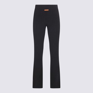 Black Stretch Viscose Blend Pants