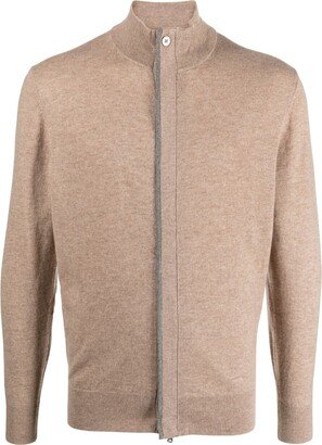 Boggi Milano Zip-Up Long-Sleeve Cardigan-AA