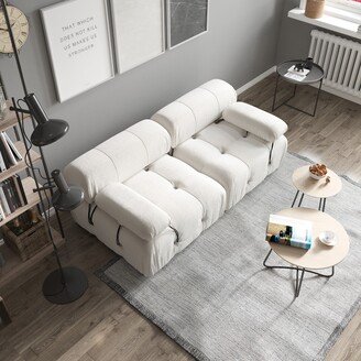 INSEUS Teddy Sectional Sofa Soft Loveseat Couch - 2-seat