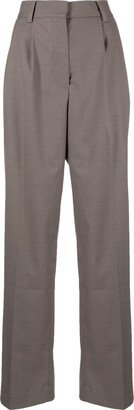 Pressed-Crease Tailored Trousers-AQ