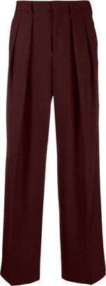 High-Waist Pleated Trousers-AB